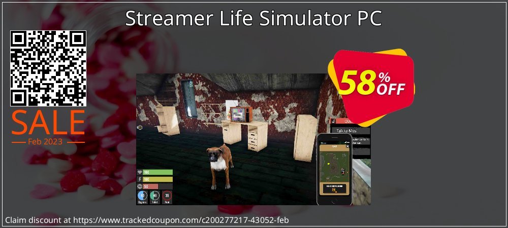 Streamer Life Simulator PC coupon on World Chocolate Day offer