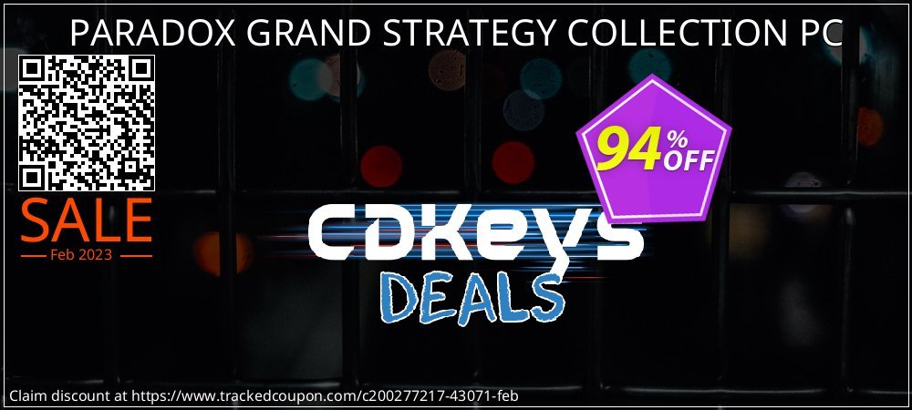 PARADOX GRAND STRATEGY COLLECTION PC coupon on Nude Day discount