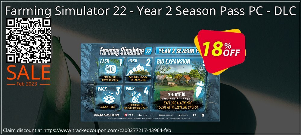 Farming Simulator 22 - Year 2 Season Pass PC - DLC coupon on World Milk Day offering discount
