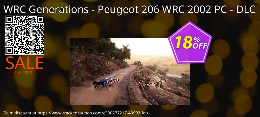 WRC Generations - Peugeot 206 WRC 2002 PC - DLC coupon on Video Game Day super sale