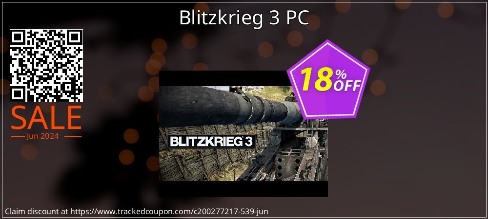 Blitzkrieg 3 PC coupon on American Independence Day offering sales