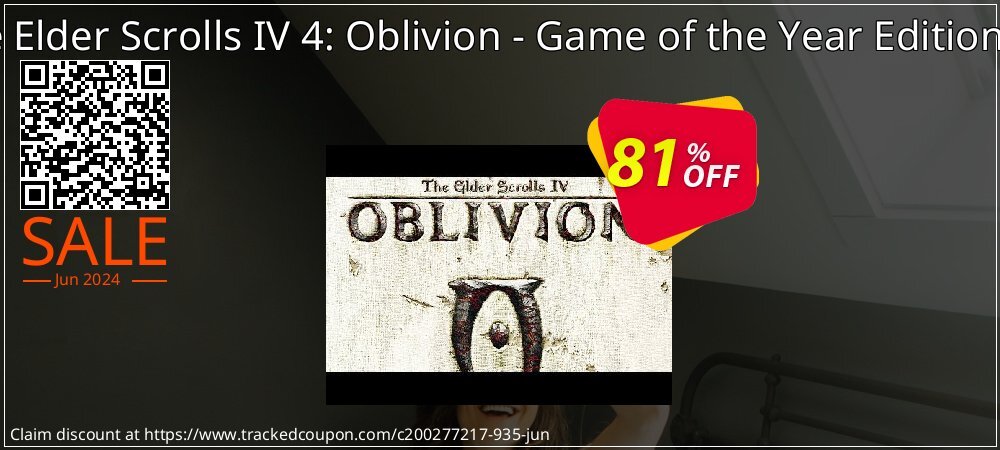 The Elder Scrolls IV 4: Oblivion - Game of the Year Edition PC coupon on World Population Day offering sales