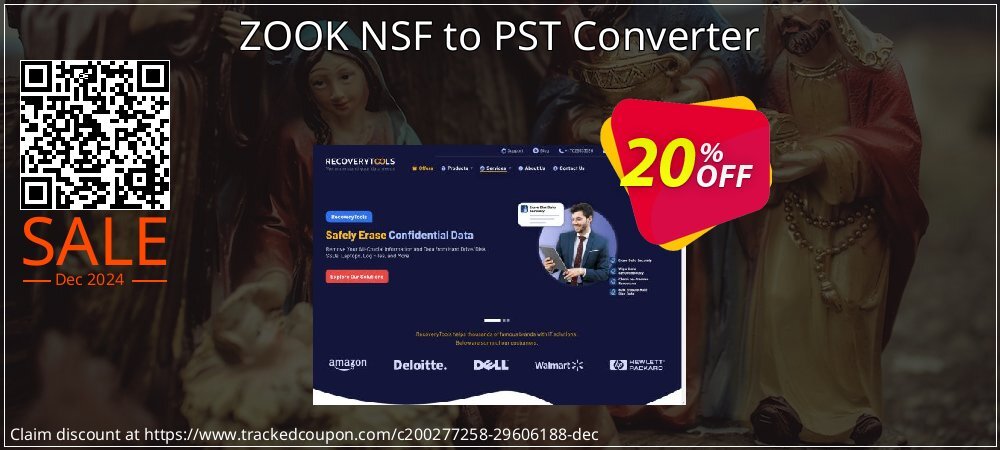 ZOOK NSF to PST Converter coupon on Christmas Card Day offer