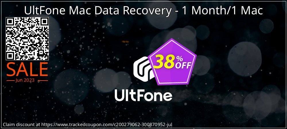 UltFone Mac Data Recovery - 1 Month/1 Mac coupon on Father's Day discount