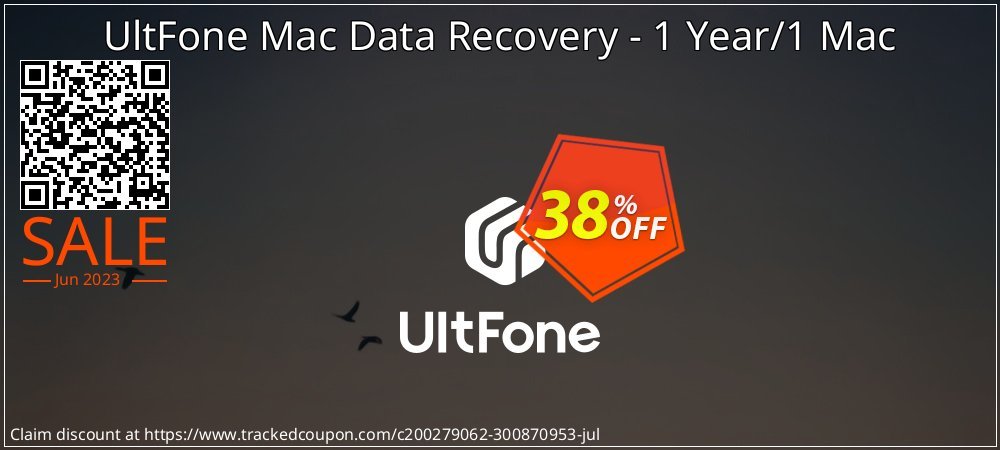 UltFone Mac Data Recovery - 1 Year/1 Mac coupon on National Cheese Day offering discount