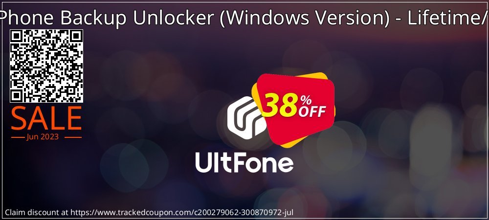 UltFone iPhone Backup Unlocker - Windows Version - Lifetime/5 Devices coupon on Nude Day super sale