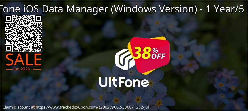 UltFone iOS Data Manager - Windows Version - 1 Year/5 PCs coupon on World Bicycle Day sales