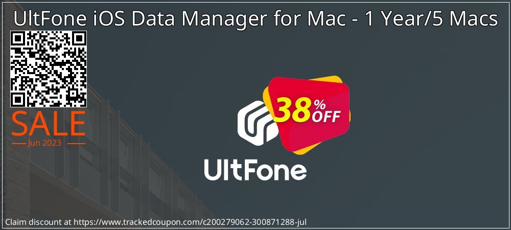 UltFone iOS Data Manager for Mac - 1 Year/5 Macs coupon on IT Professionals Day sales