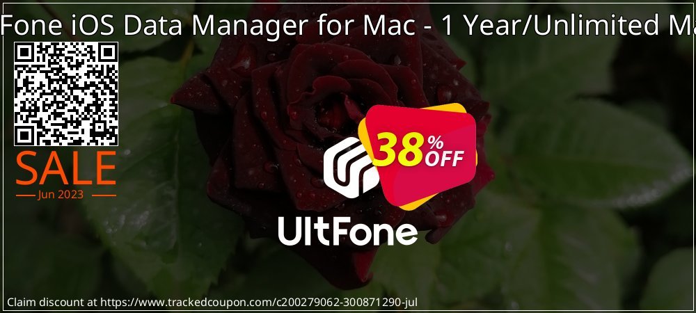 UltFone iOS Data Manager for Mac - 1 Year/Unlimited Macs coupon on Father's Day promotions