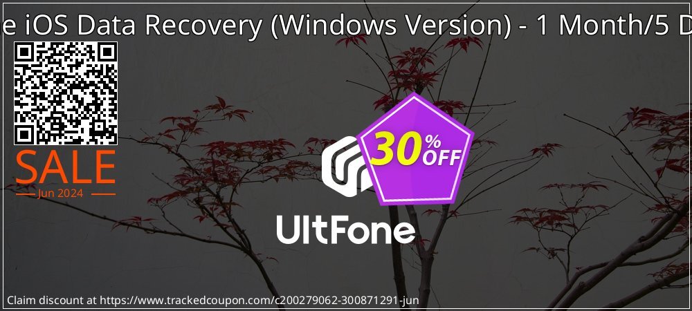 UltFone iOS Data Recovery - Windows Version - 1 Month/5 Devices coupon on National Cheese Day sales