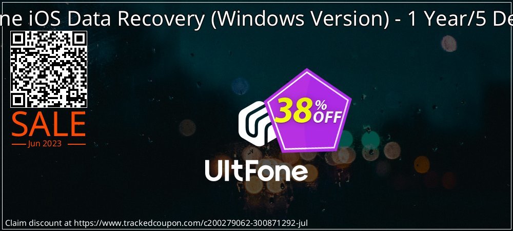 UltFone iOS Data Recovery - Windows Version - 1 Year/5 Devices coupon on World Bicycle Day deals