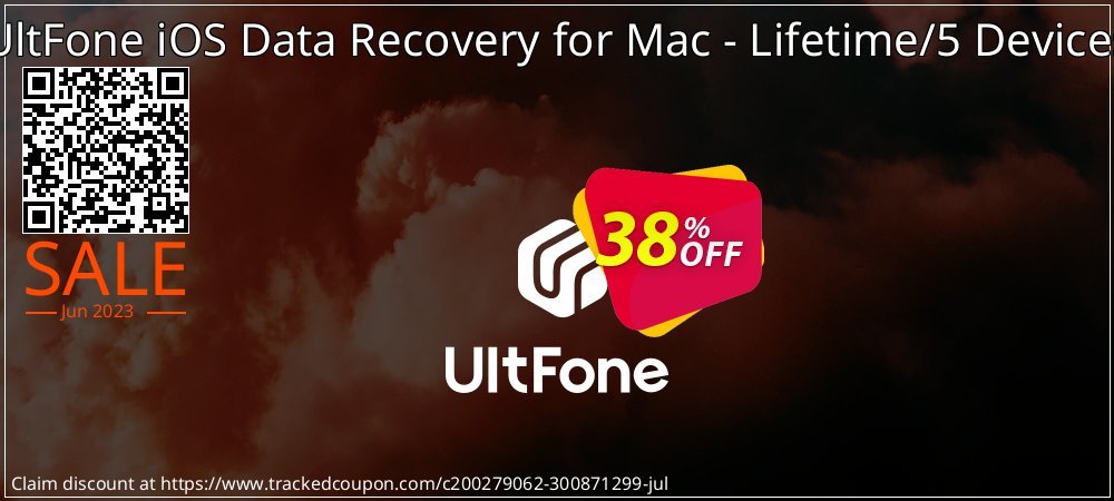 UltFone iOS Data Recovery for Mac - Lifetime/5 Devices coupon on Emoji Day sales