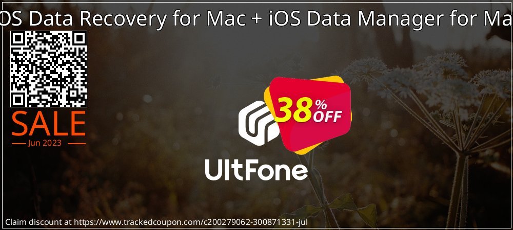 UltFone iOS Data Recovery for Mac + iOS Data Manager for Mac coupon on World Bicycle Day offering discount