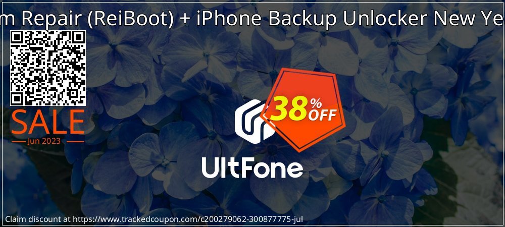 UltFone iOS System Repair - ReiBoot + iPhone Backup Unlocker New Year Bundle coupon on Camera Day offering discount