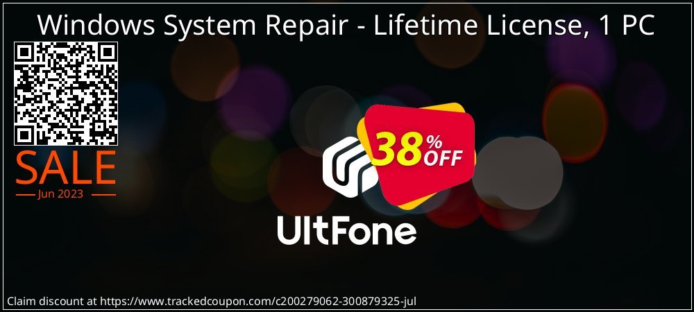 UltFone Windows System Repair - Lifetime License, 1 PC coupon on Halloween deals