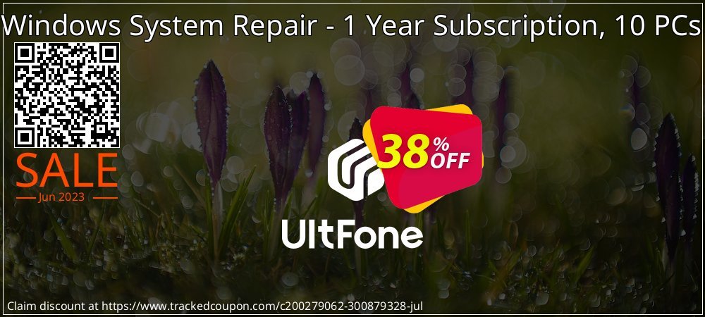 UltFone Windows System Repair - 1 Year Subscription, 10 PCs coupon on Eid al-Adha deals