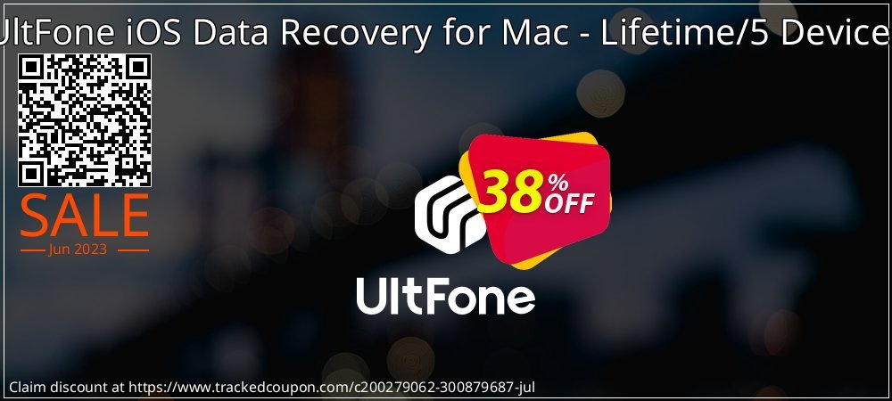 UltFone iOS Data Recovery for Mac - Lifetime/5 Devices coupon on National Bikini Day sales