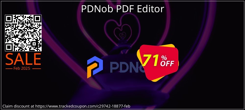 PDNob PDF Editor coupon on National Pizza Day deals