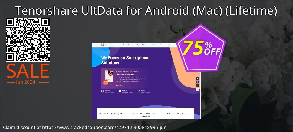 Tenorshare UltData for Android - Mac - Lifetime  coupon on Summer discount