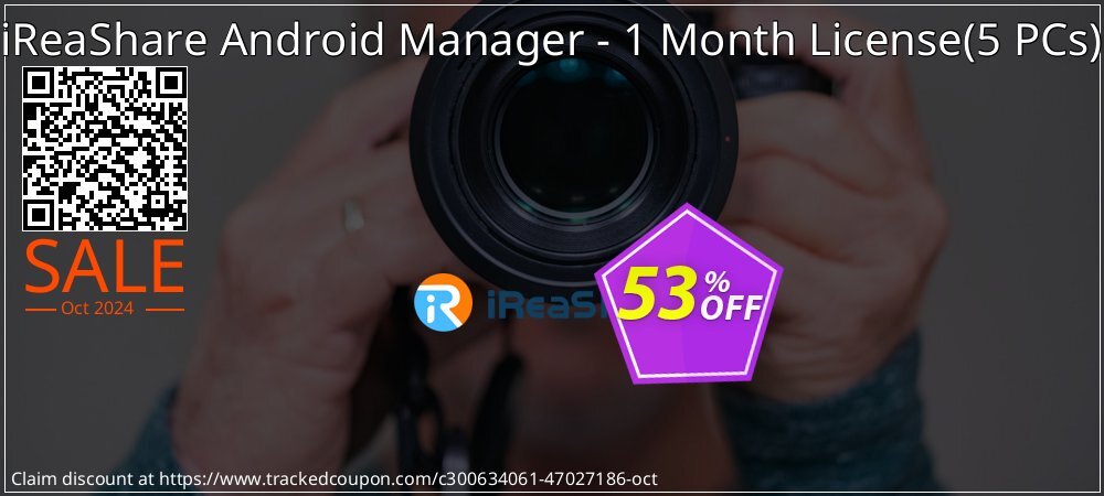 iReaShare Android Manager - 1 Month License - 5 PCs  coupon on Navy Day discount