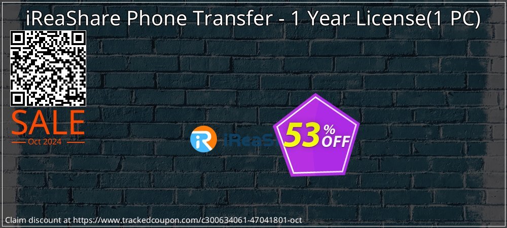 iReaShare Phone Transfer coupon on Chinese National Day offer