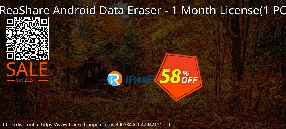 iReaShare Android Data Eraser - 1 Month License - 1 PC  coupon on World Smile Day deals