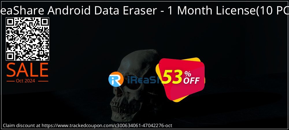 iReaShare Android Data Eraser - 1 Month License - 10 PCs  coupon on National Savings Day sales