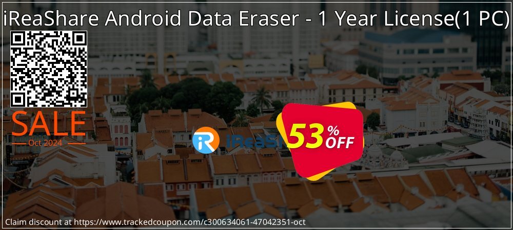 iReaShare Android Data Eraser coupon on Chinese National Day discount