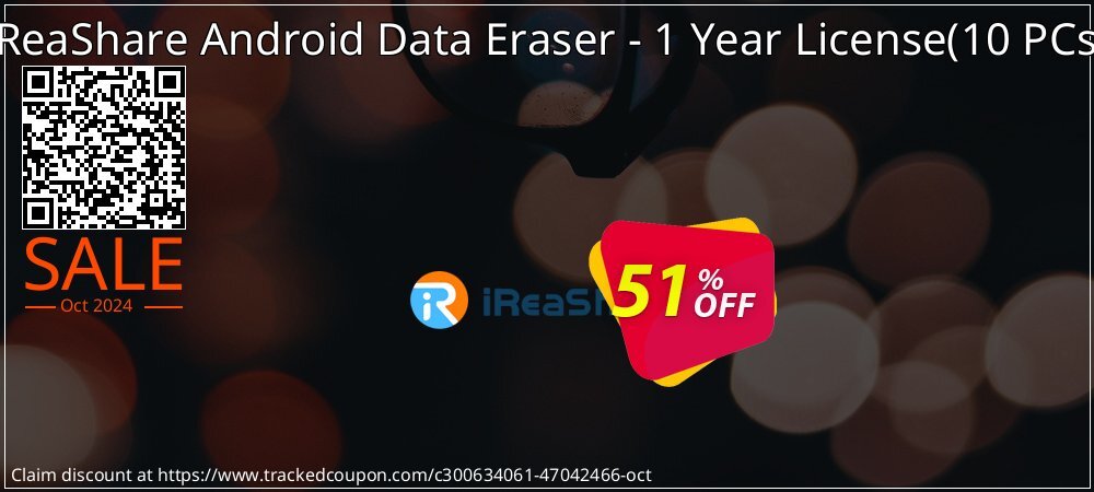 iReaShare Android Data Eraser - 1 Year License - 10 PCs  coupon on ​Coffee Day deals