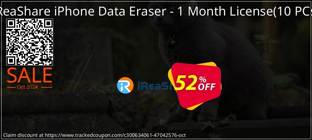 iReaShare iPhone Data Eraser - 1 Month License - 10 PCs  coupon on ​Coffee Day discount