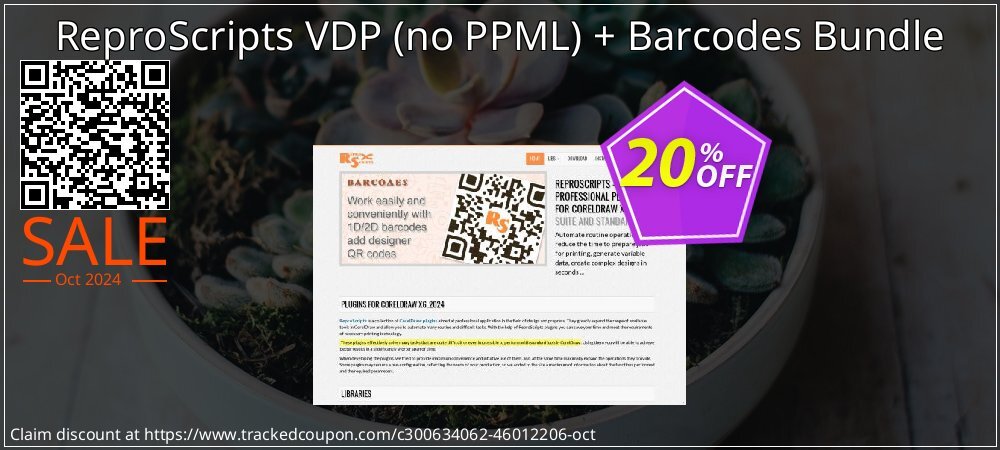 ReproScripts VDP - no PPML + Barcodes Bundle coupon on National Pumpkin Day promotions