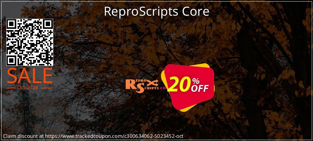 ReproScripts Core coupon on All Saints' Eve promotions