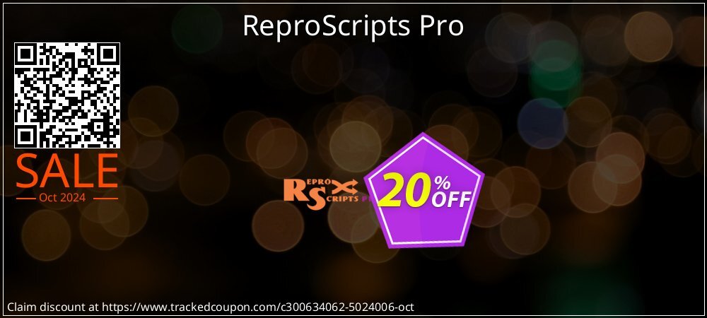 ReproScripts Pro coupon on Chinese National Day offering discount