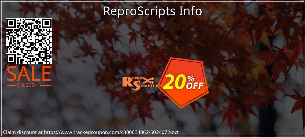 ReproScripts Info coupon on Chinese National Day discounts