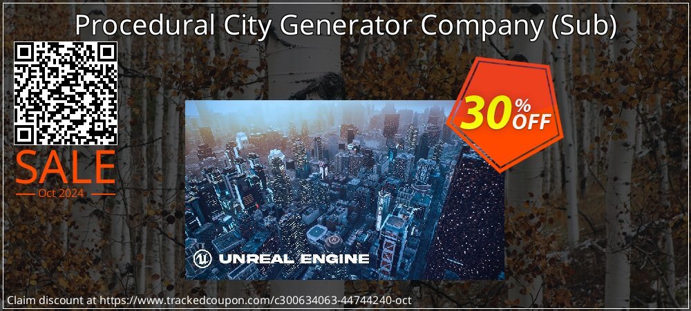 Procedural City Generator Company - Sub  coupon on Chinese National Day promotions