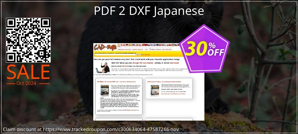 CADKAS PDF 2 DXF Japanese coupon on Chinese National Day discounts