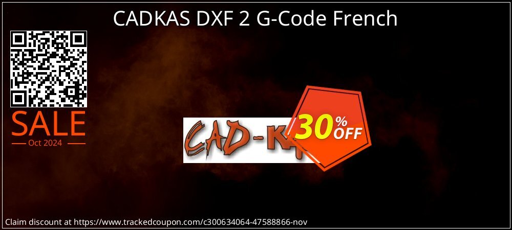 CADKAS DXF 2 G-Code French coupon on ​Coffee Day offering sales