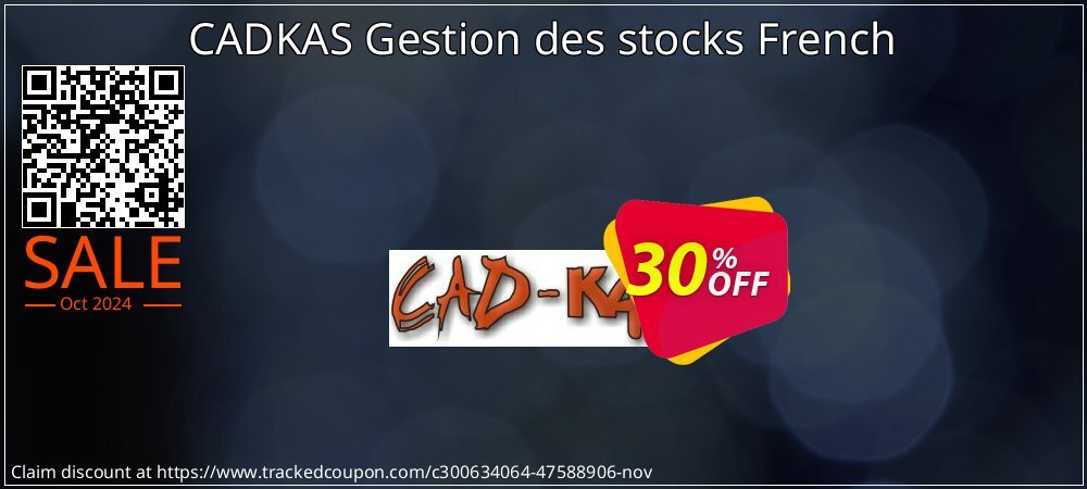 CADKAS Gestion des stocks French coupon on World Teachers' Day sales