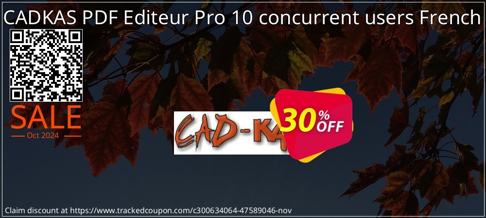 CADKAS PDF Editeur Pro 10 concurrent users French coupon on World Smile Day offering sales