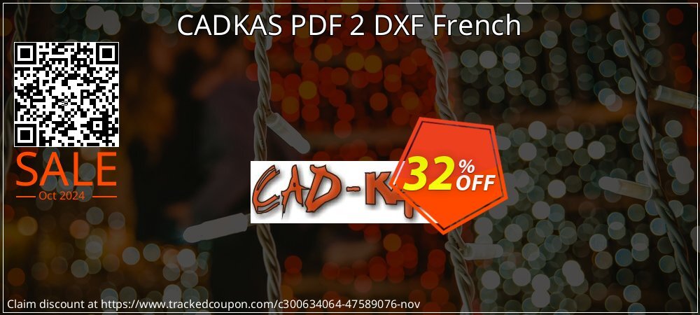 CADKAS PDF 2 DXF French coupon on National Pumpkin Day promotions