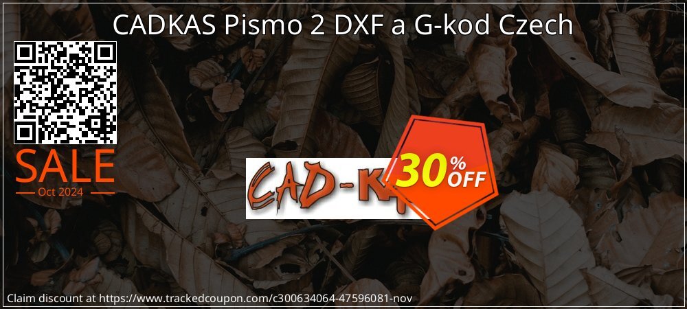 CADKAS Pismo 2 DXF a G-kod Czech coupon on Universal Children's Day discount