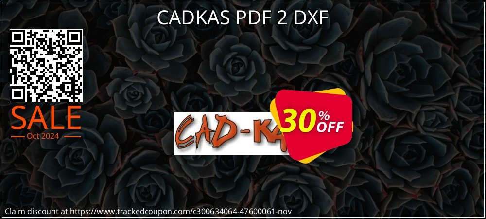 CADKAS PDF 2 DXF coupon on National Savings Day offering discount