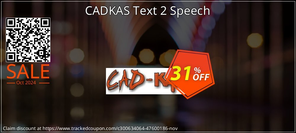 CADKAS Text 2 Speech coupon on National Pumpkin Day discount