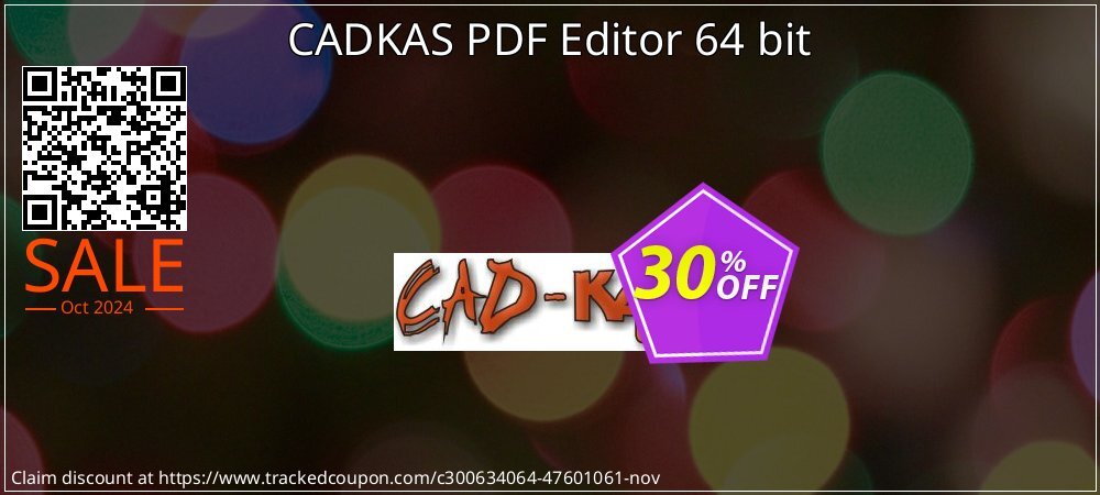 CADKAS PDF Editor 64 bit coupon on World Teachers' Day offering sales