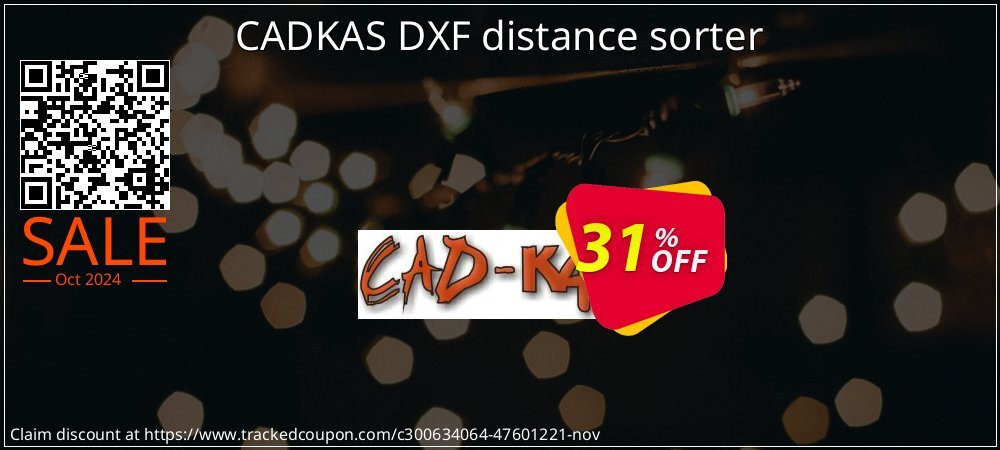 CADKAS DXF distance sorter coupon on All Saints' Eve discount