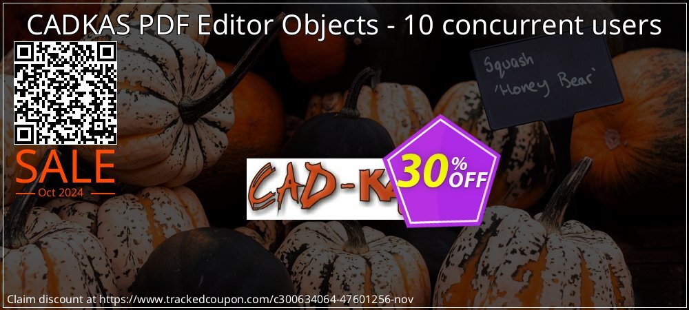 CADKAS PDF Editor Objects - 10 concurrent users coupon on World Smile Day offer