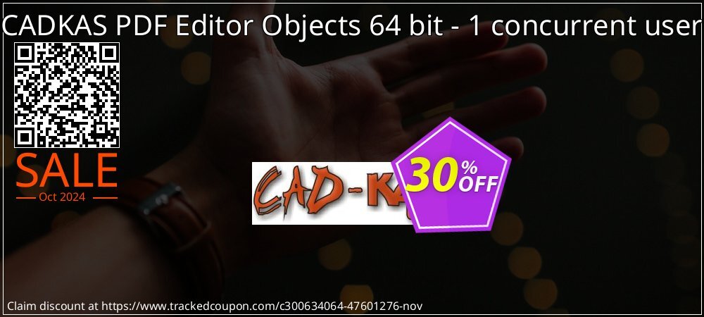 CADKAS PDF Editor Objects 64 bit - 1 concurrent user coupon on All Saints' Eve offering discount