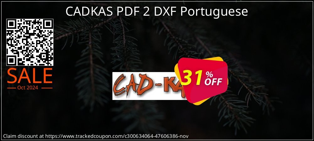 CADKAS PDF 2 DXF Portuguese coupon on National Savings Day offer