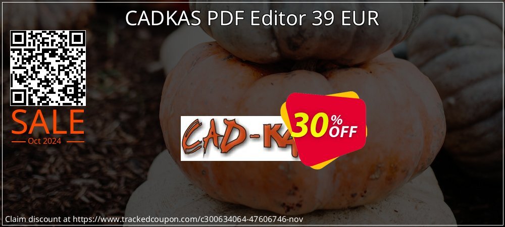 CADKAS PDF Editor 39 EUR coupon on Halloween offer