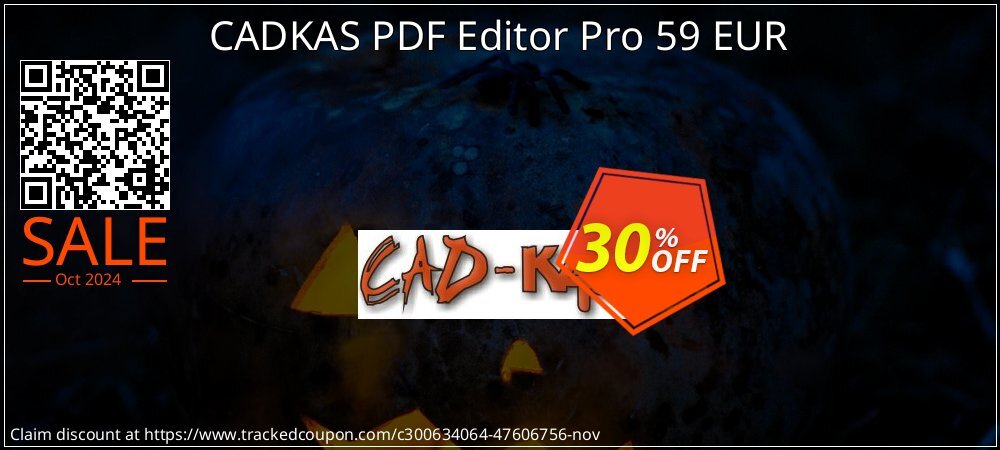 CADKAS PDF Editor Pro 59 EUR coupon on World Smile Day discount